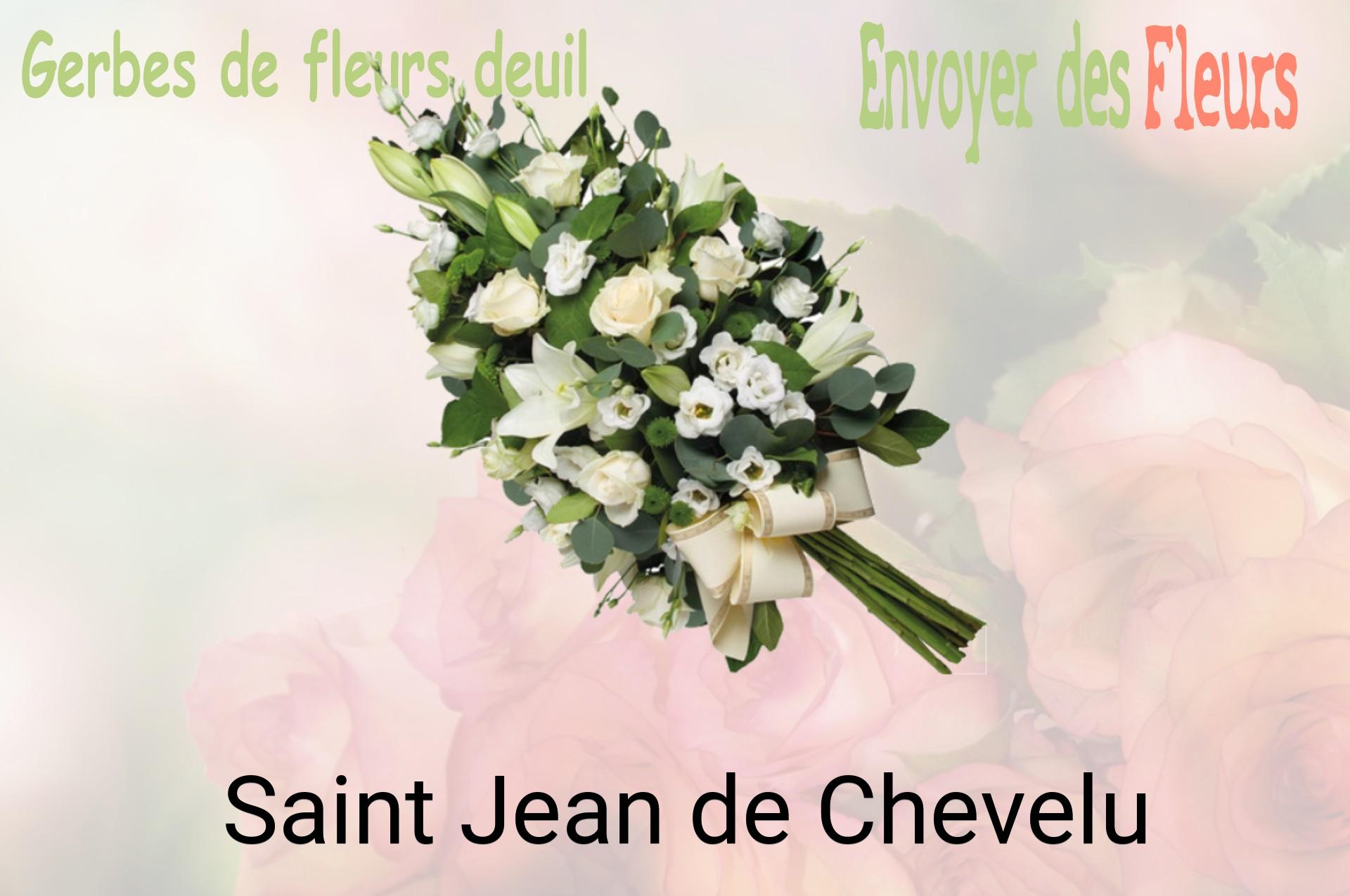 Gerbe de fleurs de deuil livrée à Saint-Jean-de-Chevelu